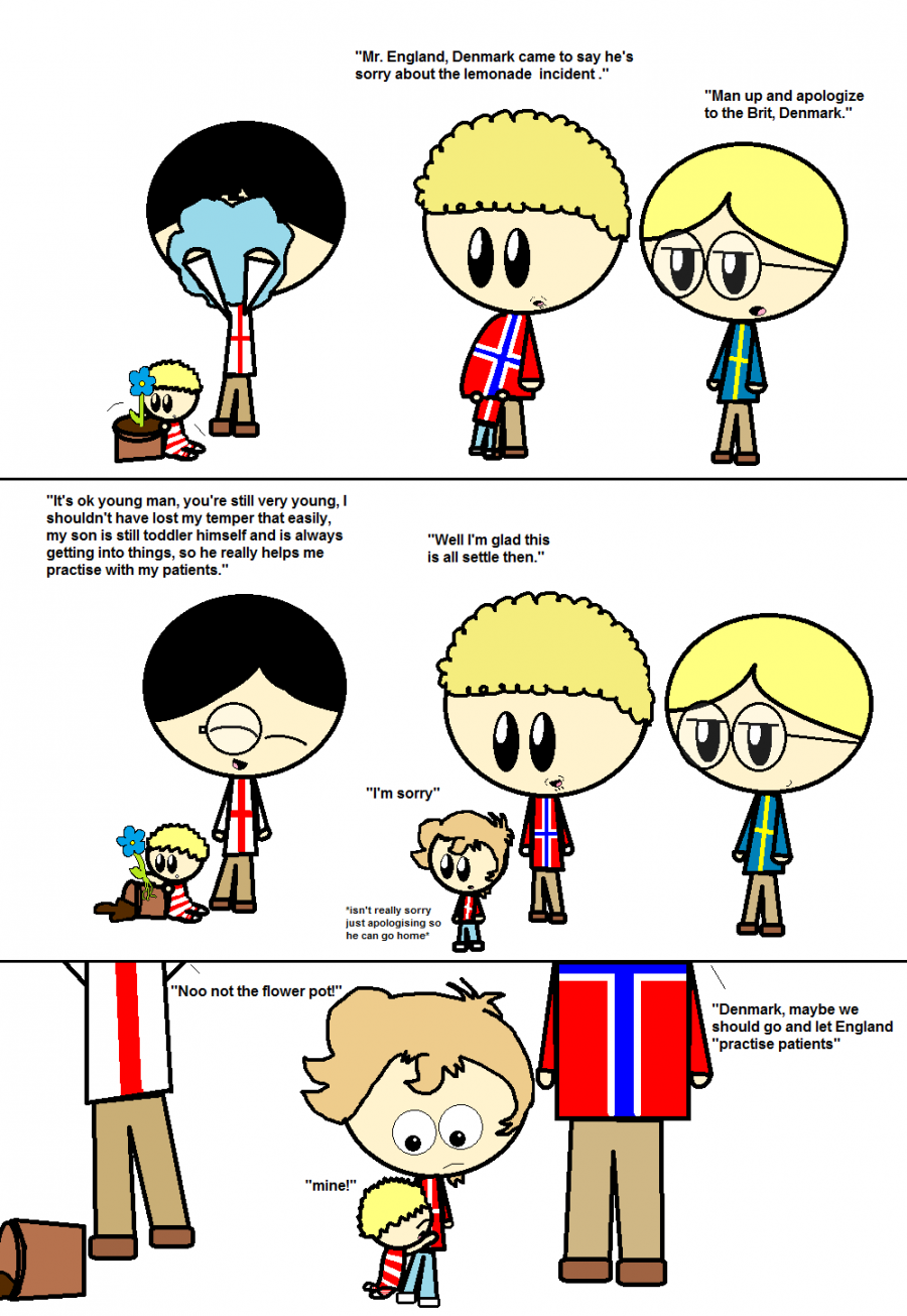 Fan Art: Apologizing to Mr. England  