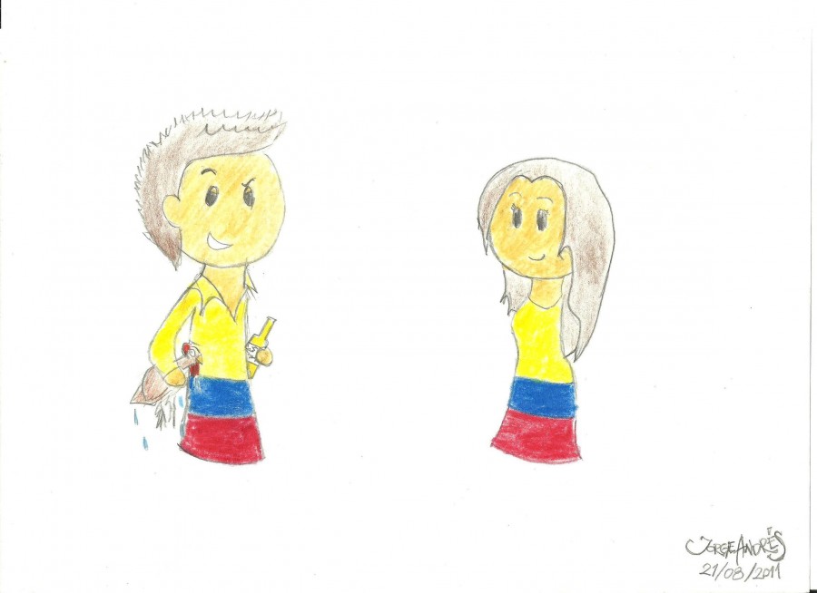 Fan Art: Brother and Sister Colombia