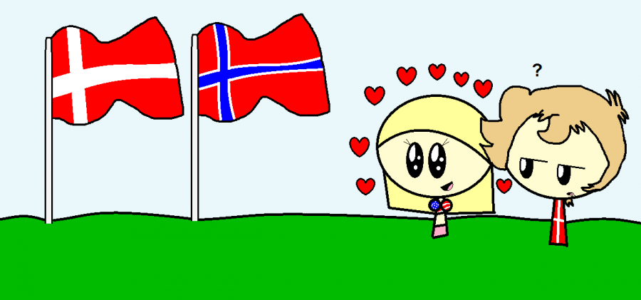 Fan Art: DK/NO Flags 