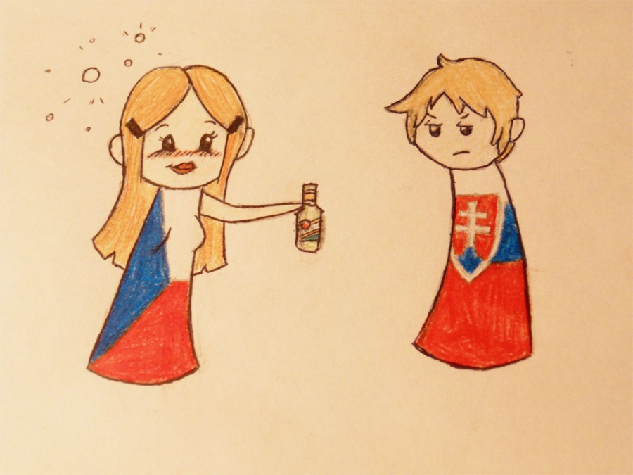 Fan Art: Drunk Czech, Annoyed Slovak