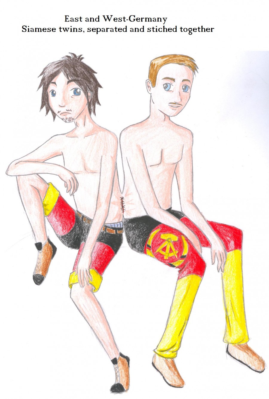 Fan Art: east and west germany