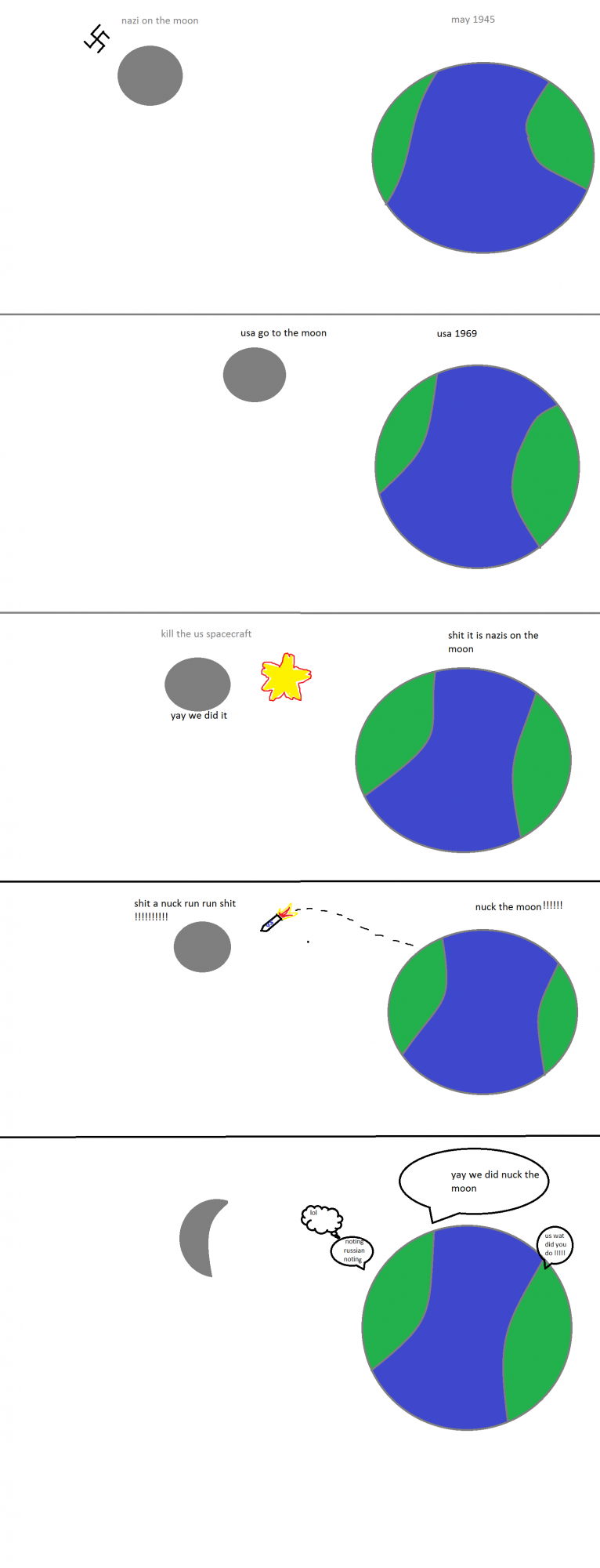 Fan Art: how we did get the half moon