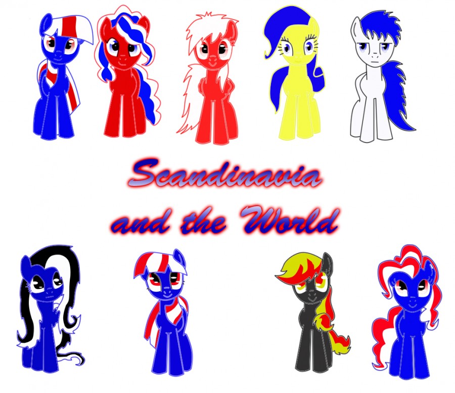 Fan Art: Scandinavia and the World...ponies