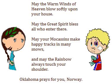 Fan Art: Oklahoma prays for Norway