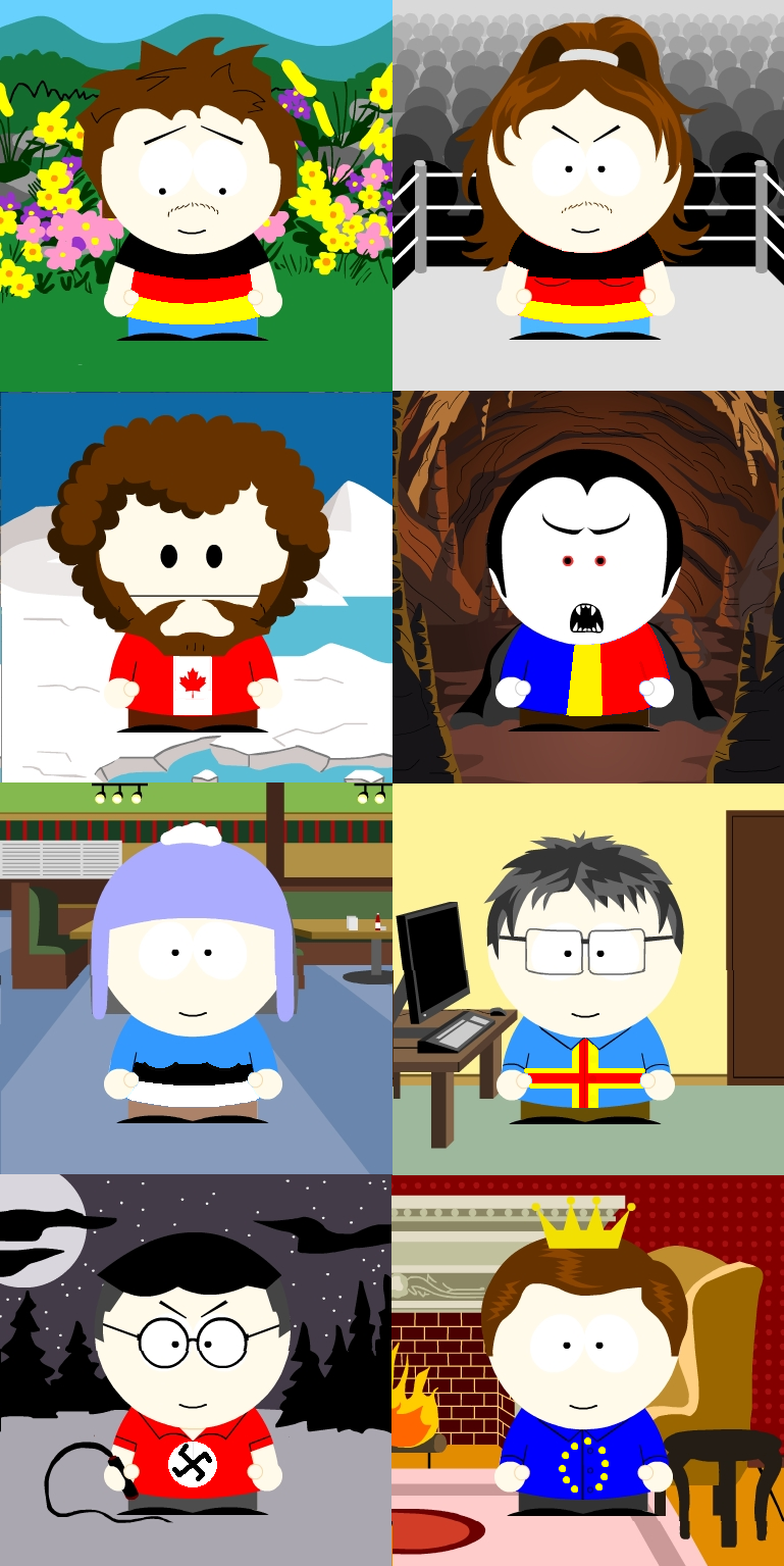Fan Art: SATW South Park Style group 2