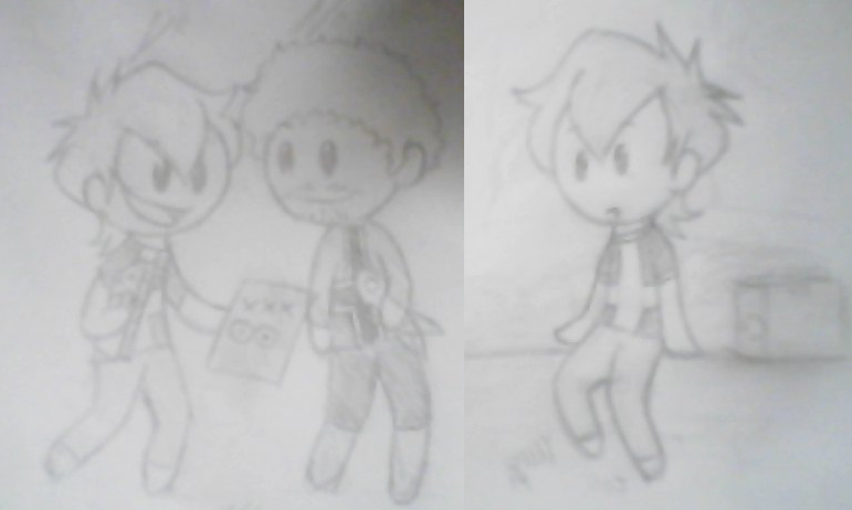 Fan Art: Small drawings xD Denmark and Norway