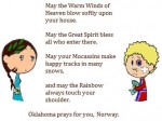 Oklahoma prays for Norway