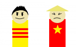 Vietnam brothers, South and North
