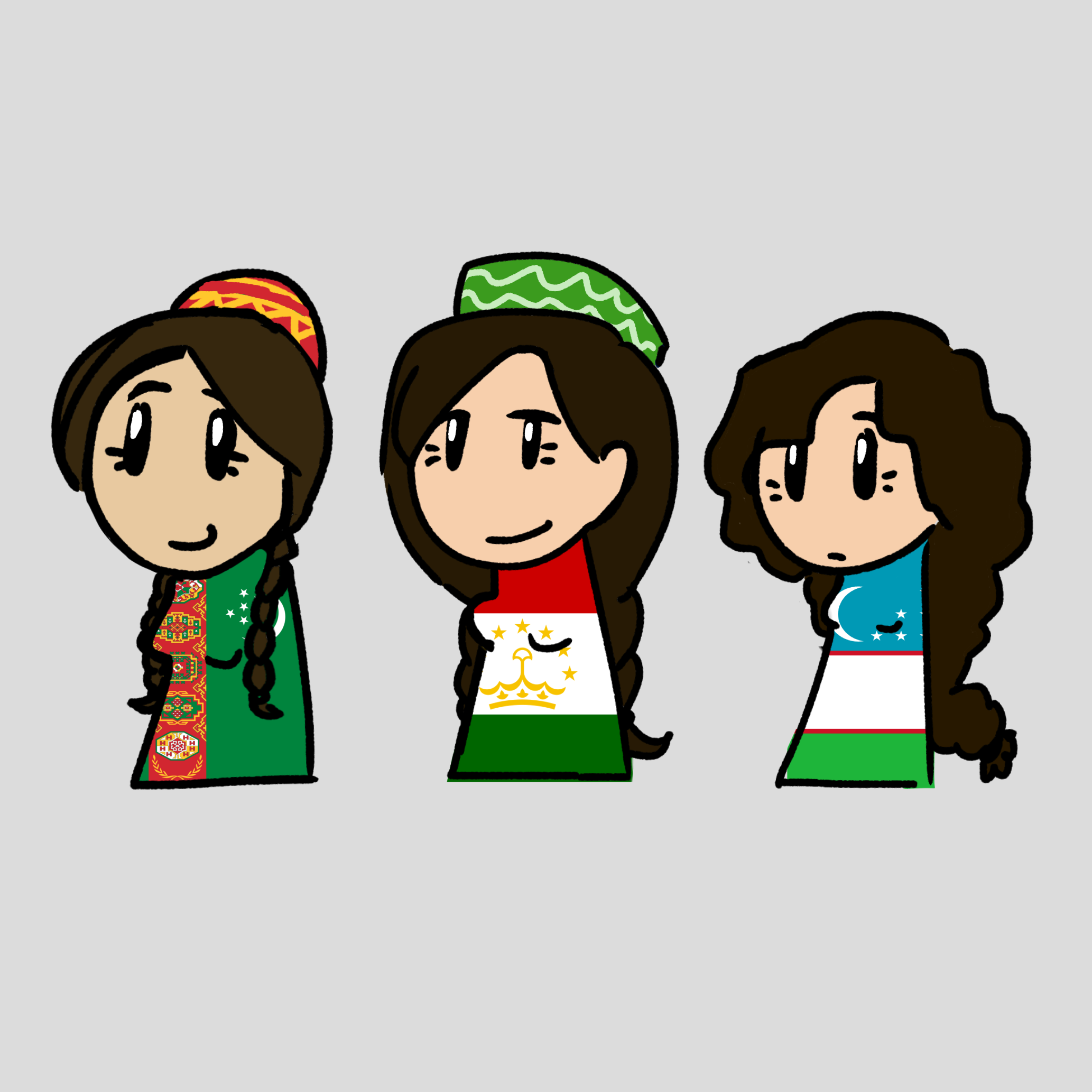 Sisters from Central Asia!! satwcomic.com