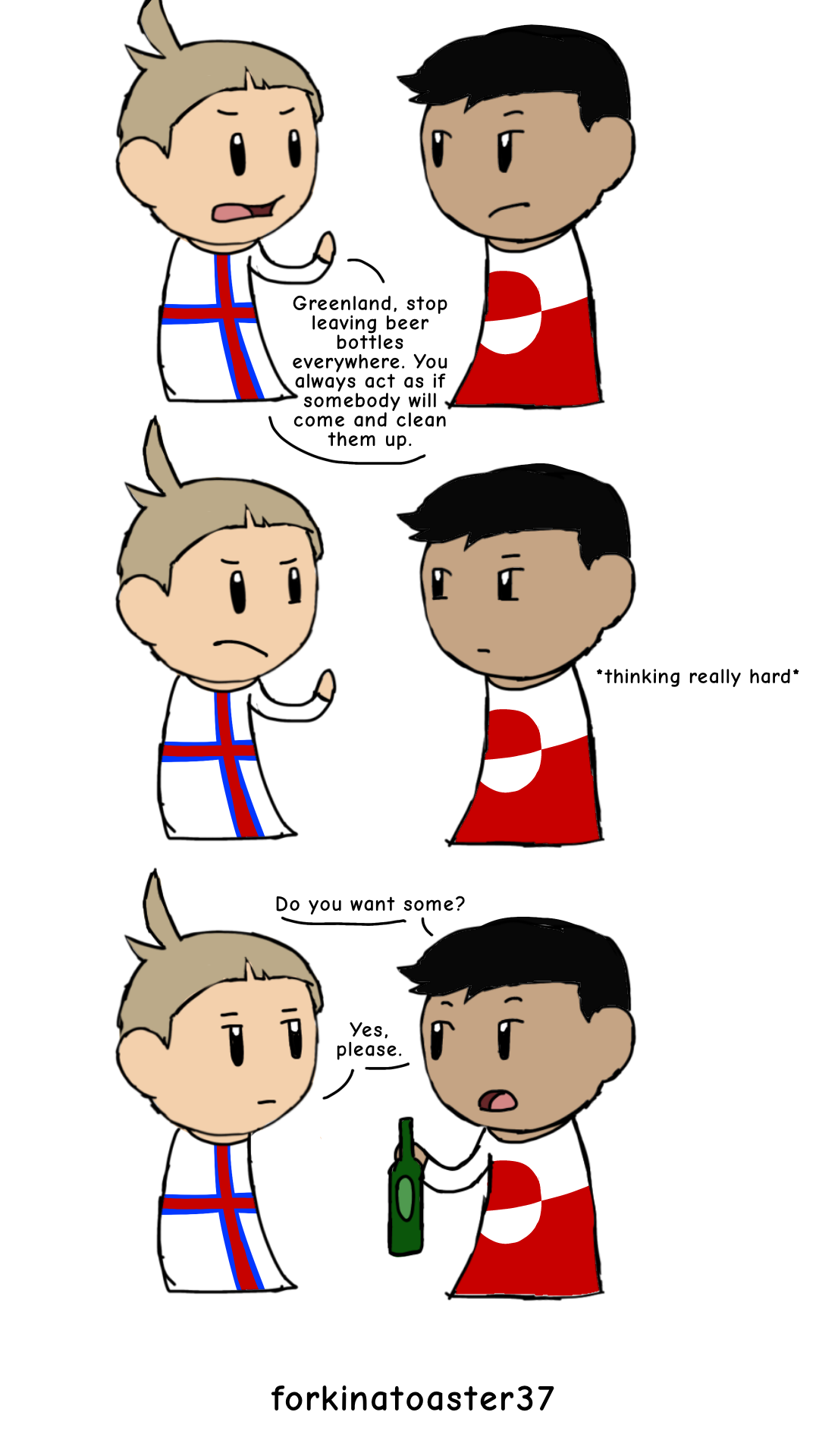 Bottle littering satwcomic.com