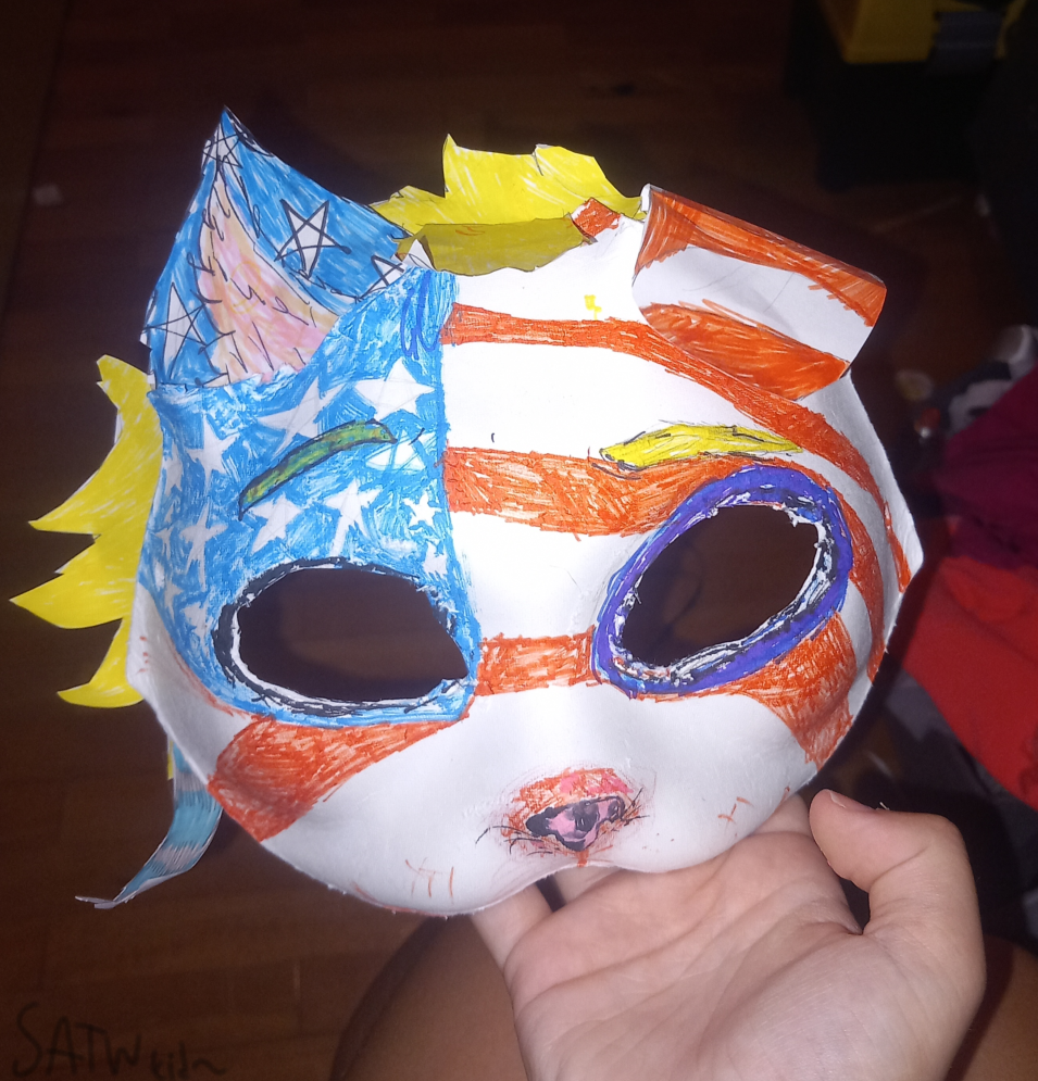 Mask based off of America satwcomic.com