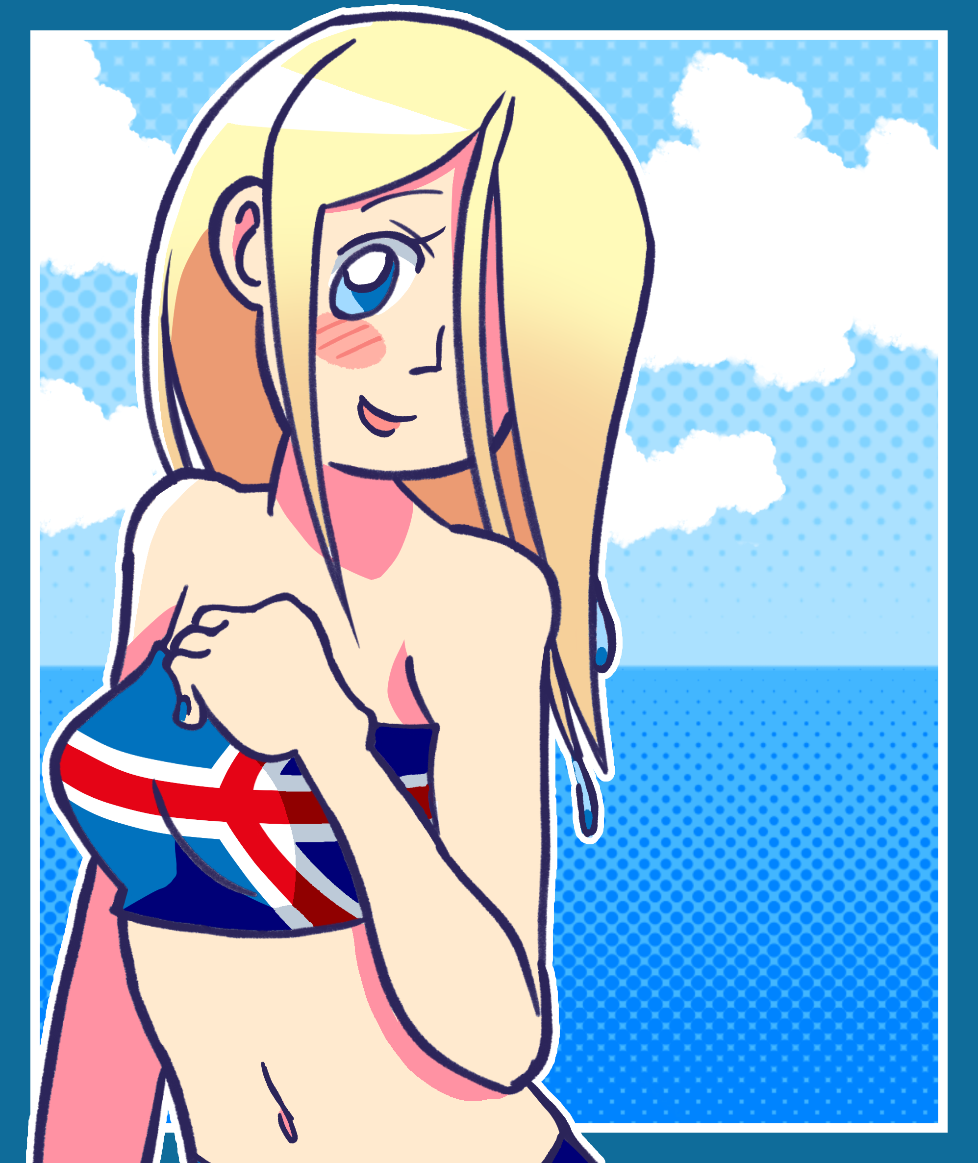 sister iceland at the beach satwcomic.com