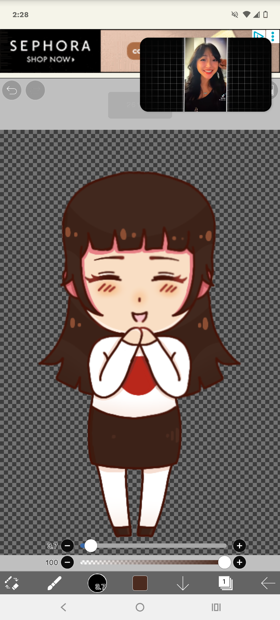 Sister Japan in the chibi Hetalia art style satwcomic.com