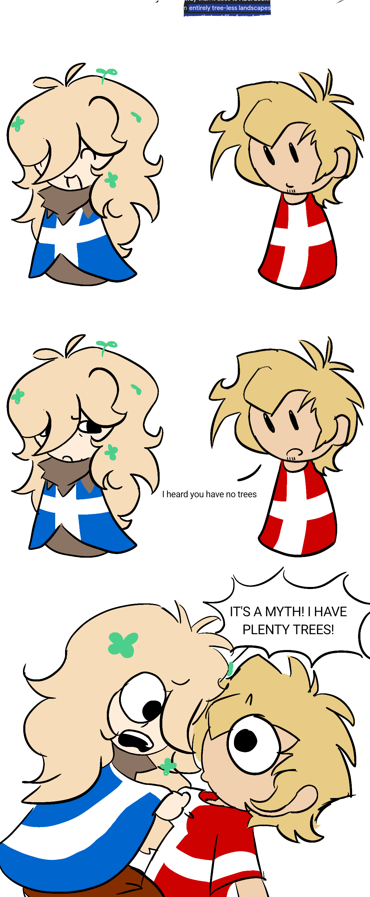 Little fan comic of Denmark with my oc :3