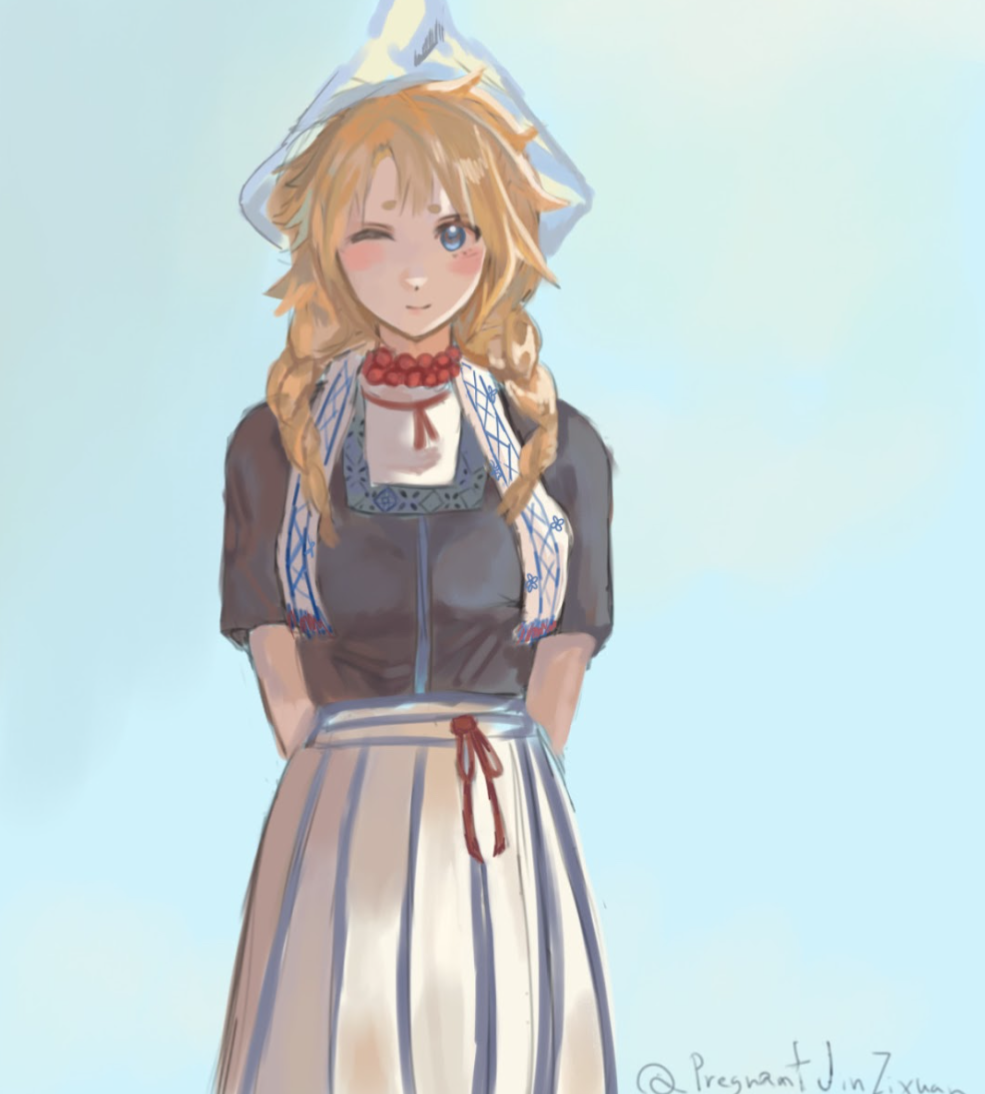 Sister Denmark but in the trad dutch clothing  satwcomic.com
