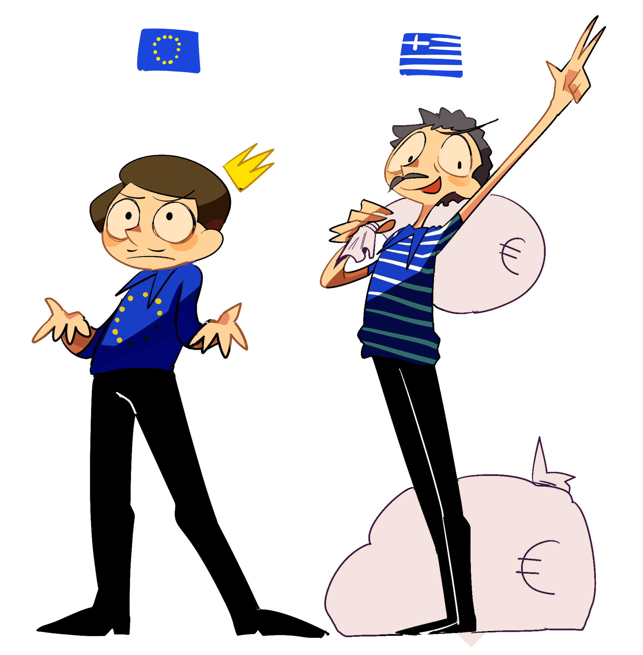 EU and Greece satwcomic.com