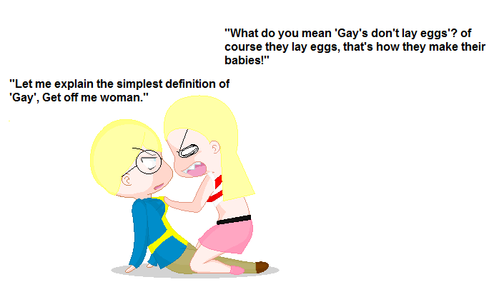 Gays don't lay eggs satwcomic.com