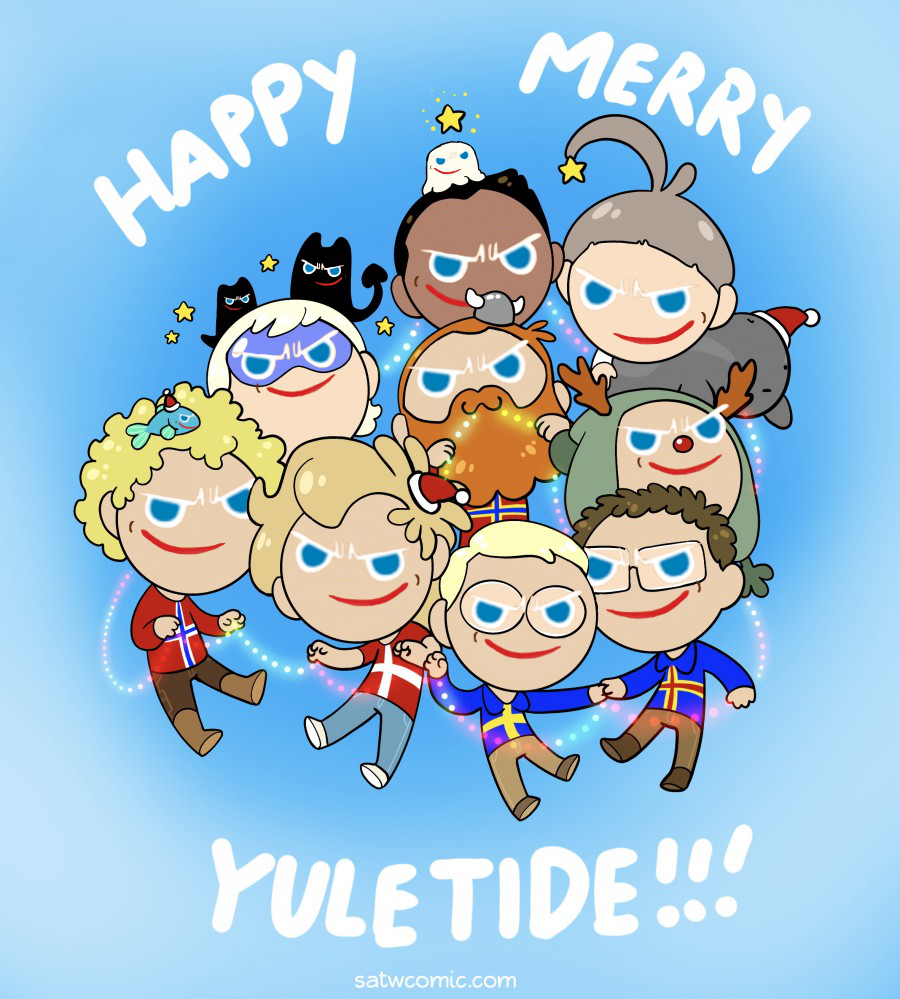 happy merry yuletide~! satwcomic.com