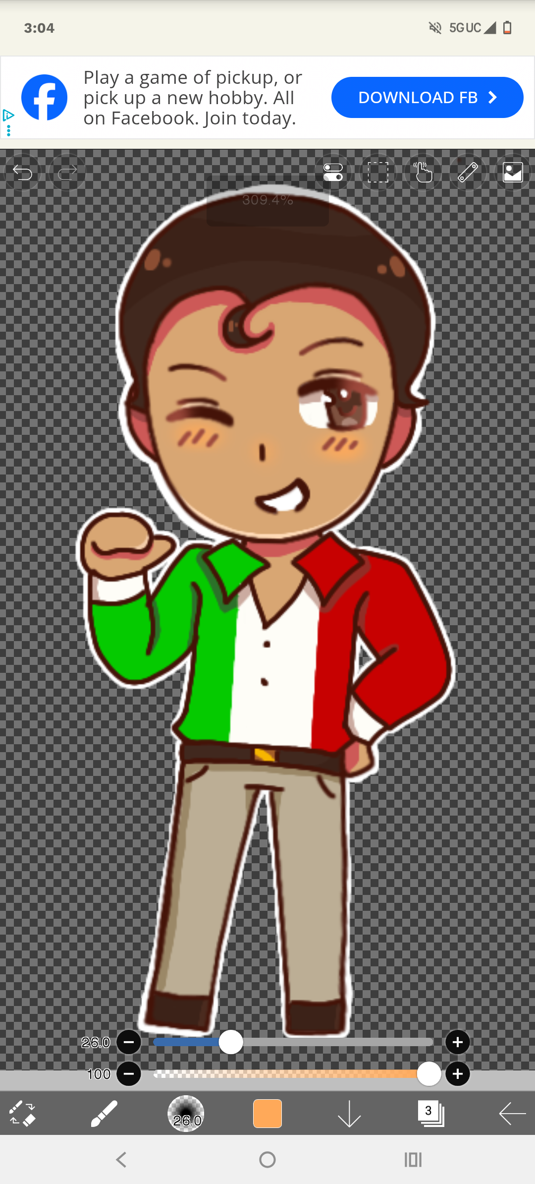 Italy in the chibi Hetalia art style satwcomic.com