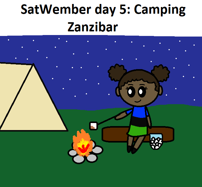 Satwember day 5: Camping  satwcomic.com
