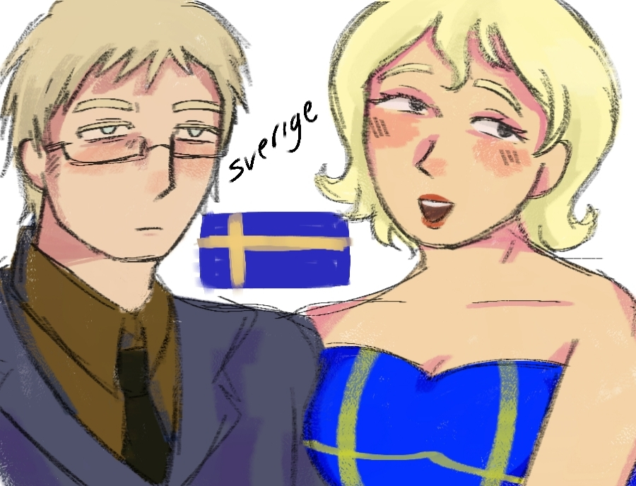 sister sweden and sweden from hetalia