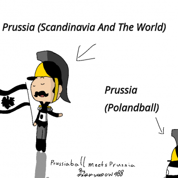 SatW Characters Meet Countryballs - №1 - Prussiaball Meets Prussia (Read Description For How I Decided To Make This)