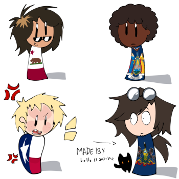 (PENNSYLVANIA IS FANART FOR BELLAISAUTISTIC ON DISCORD) USA And the world 