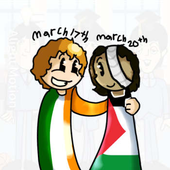 Happy Late Saint Patrick&rsquo;s and early Eid Mubarak! 