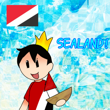 Cool Sealand and his boat