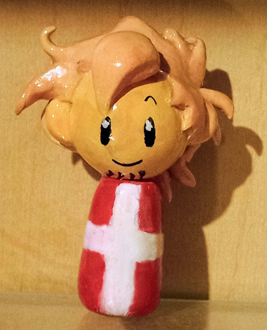 Miniature figurine of Denmark.