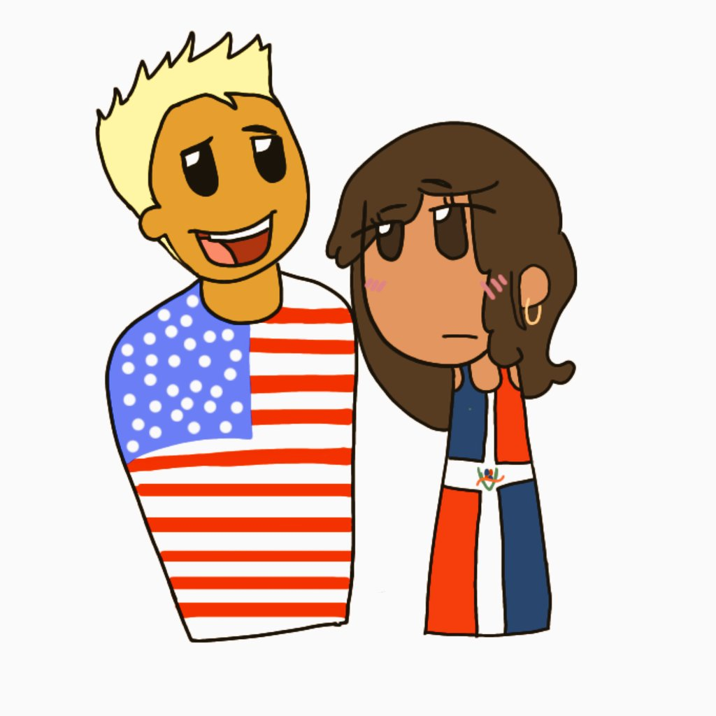 usa x my oc (Dominican Republic)
