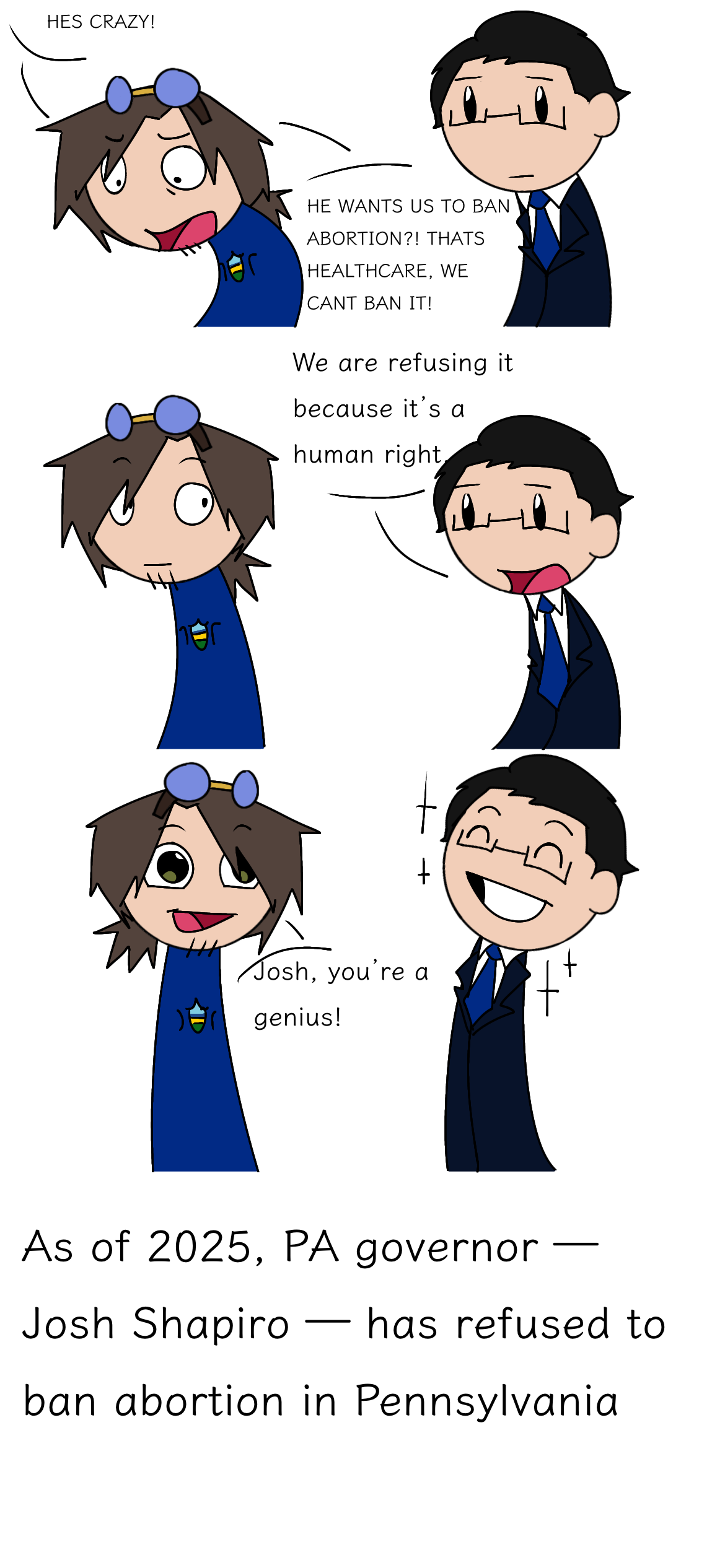 We love Gov. Josh Shapiro satwcomic.com