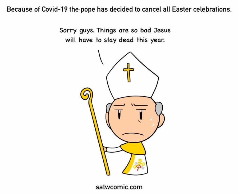 Jesus got cancelled satwcomic.com