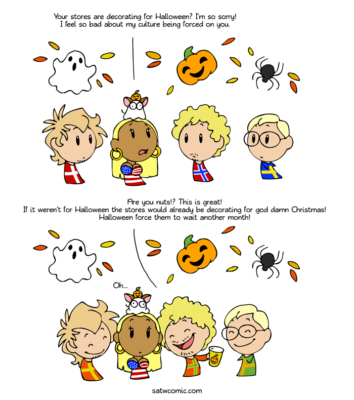 Halloween appropriation satwcomic.com