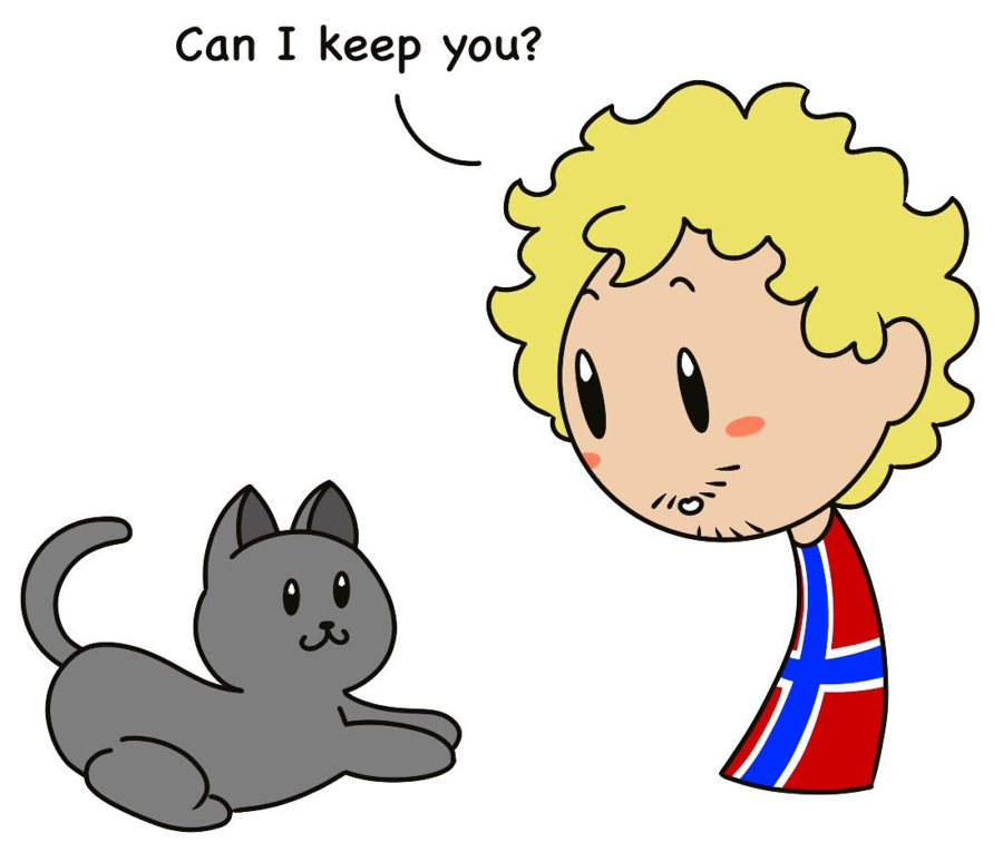 Norway and Cat satwcomic.com